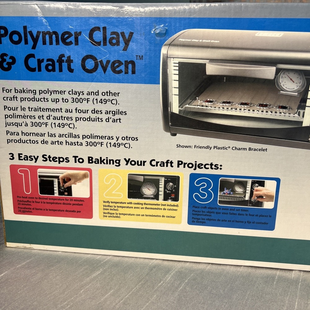 Open Box AMACO Countertop Craft/Clay Oven Black 12505P Polymer Clay & Craft Oven